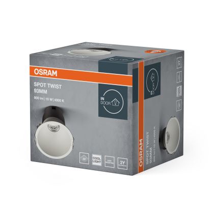 Osram - Spot encastrable SPOT TWIST LED/10W/230V 4000K Ø 9,3 cm blanc