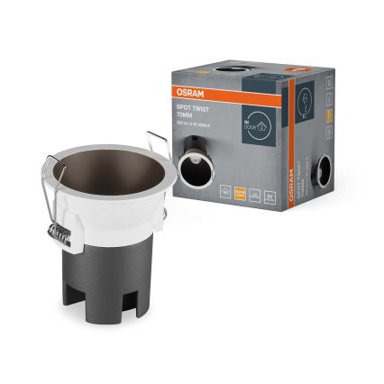 Osram - Spot encastrable SPOT TWIST LED/5W/230V 3000K Ø 7 cm blanc/noir