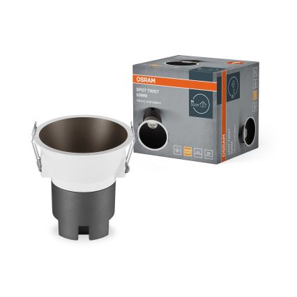 Osram - Spot encastrable SPOT TWIST LED/10W/230V 3000K Ø 9,3 cm blanc/noir
