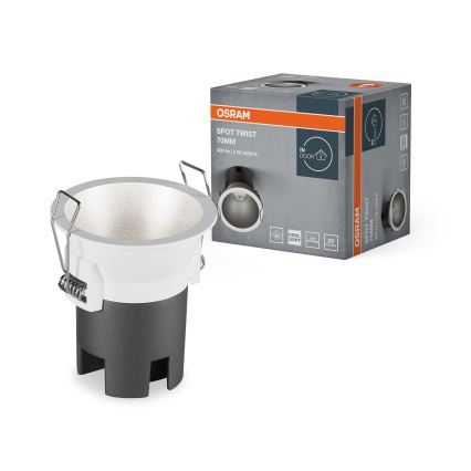 Osram - Spot encastré LED SPOT TWIST LED/5W/230V 4000K Ø 7 cm blanc/argenté