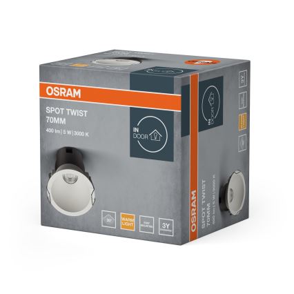 Osram - Spot encastré SPOT TWIST LED/5W/230V 3000K Ø 7 cm blanc