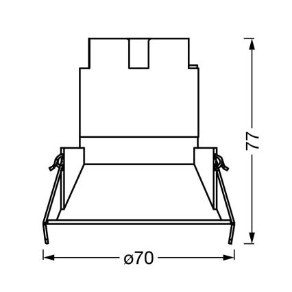 Osram - Spot encastré SPOT TWIST LED/5W/230V 4000K Ø 7 cm blanc/noir