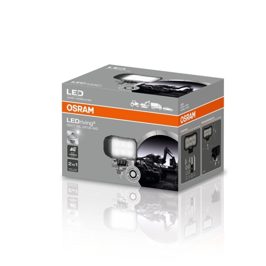 Osram - Projecteur LED pour véhicule RECT WL VX100-WD LED/26W/12/24V IP69 6000K