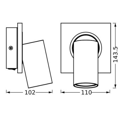 Osram - Spot mural DECOR MERCURY 1xGU10/3,4W/230V