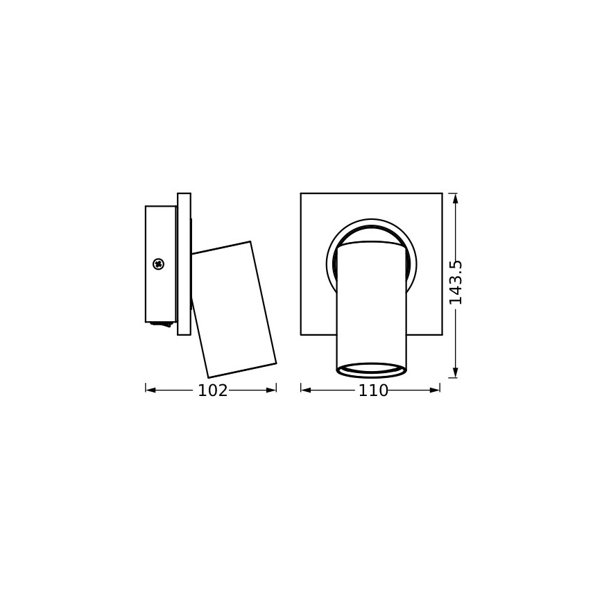 Osram - Spot mural DECOR MERCURY 1xGU10/3,4W/230V