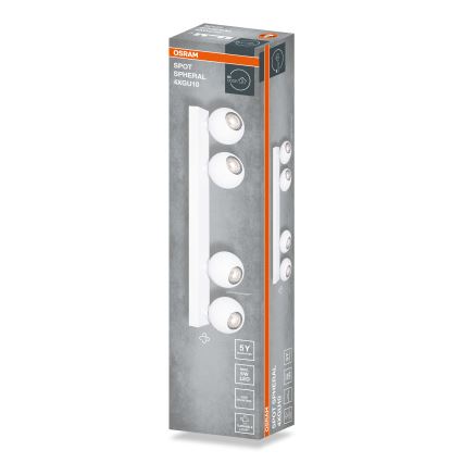 Osram - Spot SPHERAL 4xGU10/6W/230V blanc