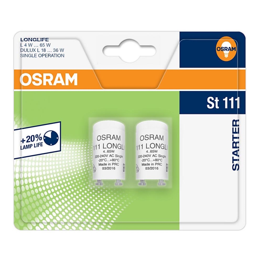 Osram - Starter pour Lampe fluorescente ST111 4-65W/230V