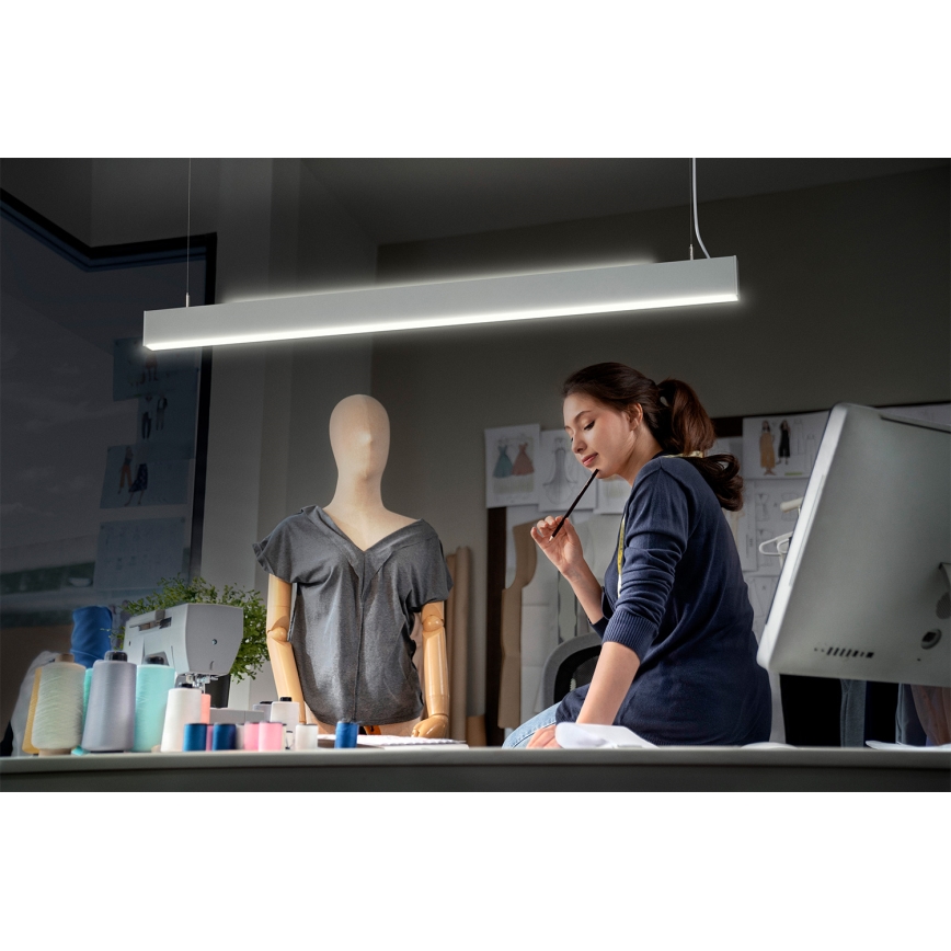 Osram - Suspension LED dimmable sur câble OFFICE LINE LED/42W/230V 4000K 112,6 cm blanc