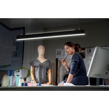 Osram - Suspension LED dimmable à câble OFFICE LINE LED/42W/230V 4000K 112,6 cm noire