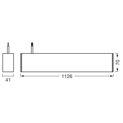 Osram - Suspension LED dimmable à câble OFFICE LINE LED/42W/230V 4000K 112,6 cm noire