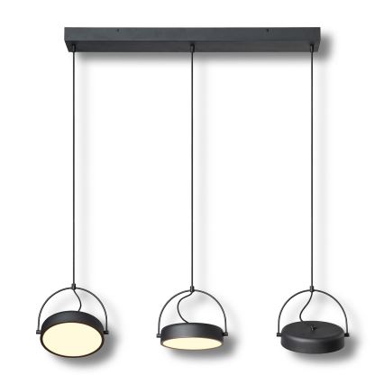 Osram - Suspension LED sur câble DECOR PUCK 3xLED/12W/230V IRC 90 noire
