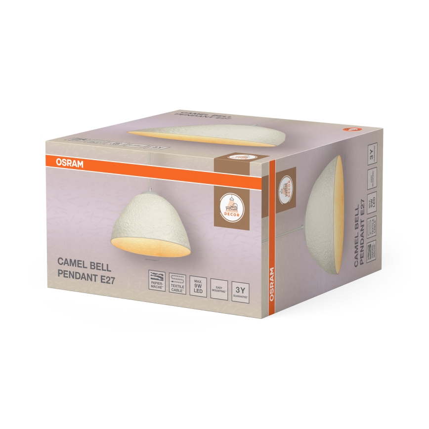 Osram - Suspension sur câble CAMEL BELL 1xE27/9W/230V Ø 37,5 cm