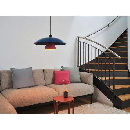 Osram - Suspension sur câble DECOR FLYING MUSHROOM 1xE27/25W/230V Ø 50 cm bleue