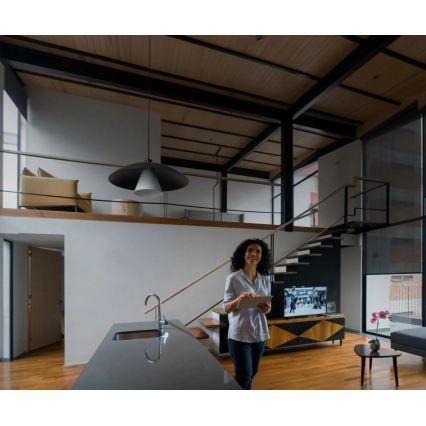 Osram - Suspension sur câble DECOR FLYING MUSHROOM 1xE27/25W/230V Ø 50 cm, noir