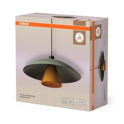 Osram - Suspension sur câble DECOR FLYING MUSHROOM 1xE27/25W/230V Ø 50 cm vert