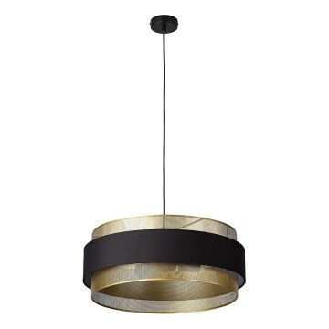 Osram - Suspension sur câble DECOR HORNET 3xE27/10W/230V Ø 50 cm noir/doré