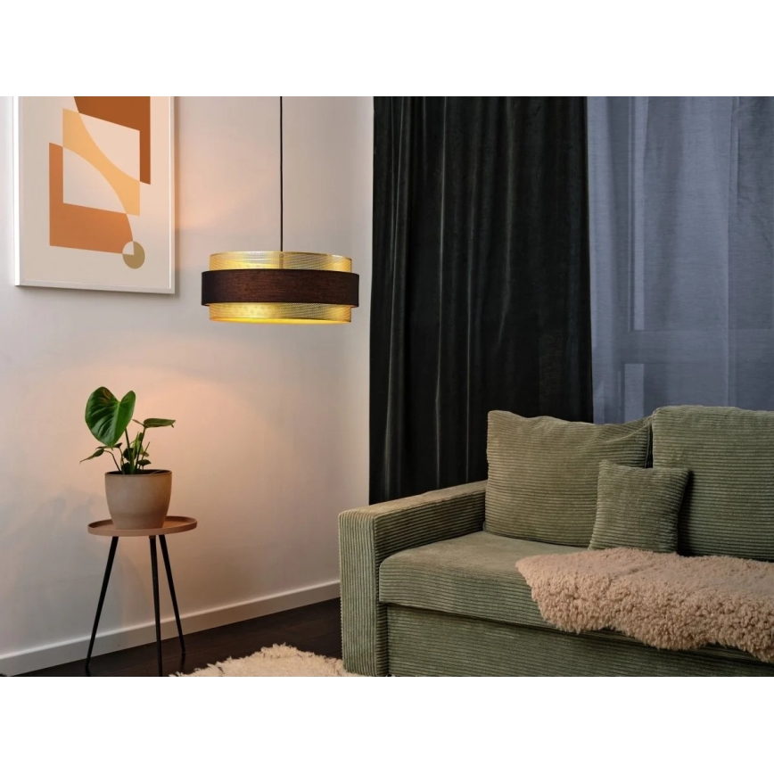 Osram - Suspension sur câble DECOR HORNET 3xE27/10W/230V Ø 50 cm noir/doré