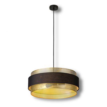 Osram - Suspension sur câble DECOR HORNET 3xE27/10W/230V Ø 50 cm noir/doré