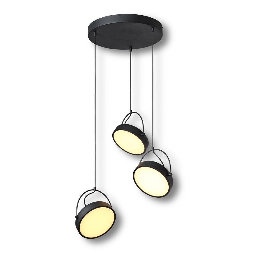 Osram - Suspension sur câble DECOR PUCK 3xLED/12W/230V noire