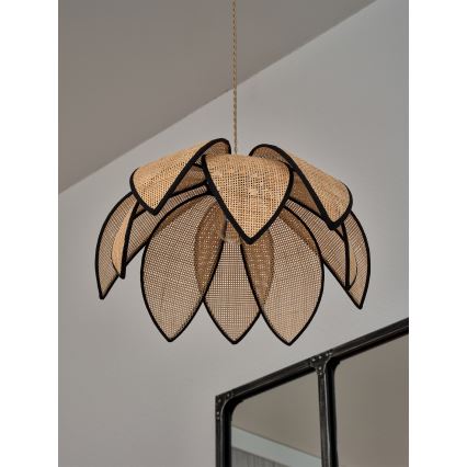 Osram - Suspension sur câble DECOR RATTAN 1xE27/15W/230V diam. 48 cm beige/noir