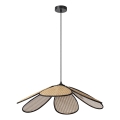 Osram - Suspension sur câble DECOR RATTAN 1xE27/15W/230V diam. 69 cm beige/noir