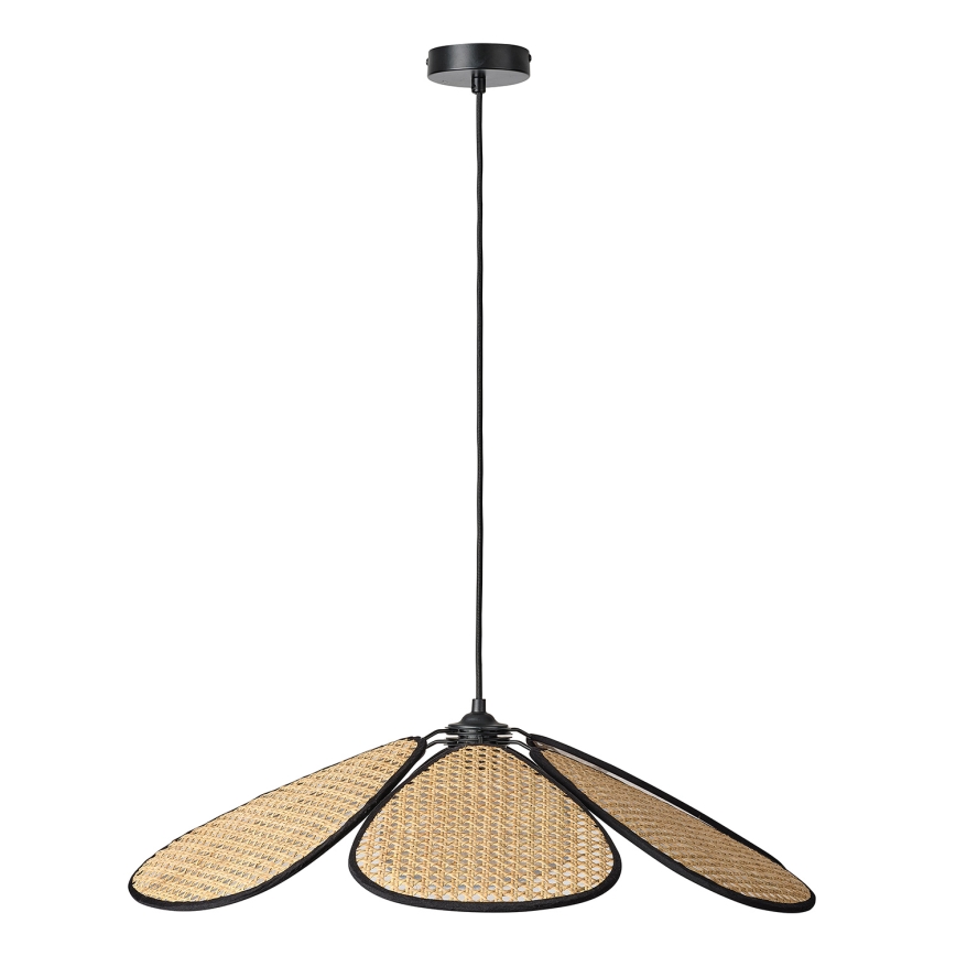 Osram - Suspension sur câble DECOR RATTAN 1xE27/15W/230V diam. 69 cm beige/noir