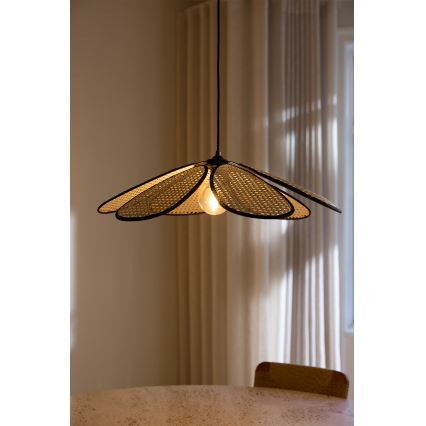 Osram - Suspension sur câble DECOR RATTAN 1xE27/15W/230V Ø 58 cm beige/noir