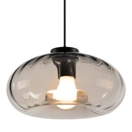 Osram - Suspension sur câble DECOR SMOKE 1xE27/12W/230V diam. 28 cm noir/gris fumé