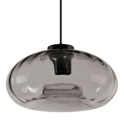 Osram - Suspension sur câble DECOR SMOKE 1xE27/12W/230V diam. 28 cm noir/gris fumé