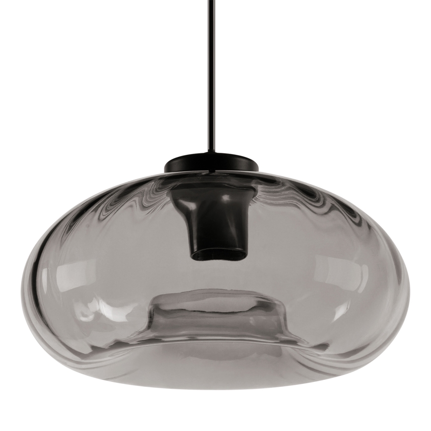 Osram - Suspension sur câble DECOR SMOKE 1xE27/12W/230V diam. 28 cm noir/gris fumé
