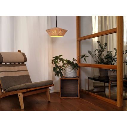 Osram - Suspension sur câble DECOR STRIPES 1xE27/10W/230V Ø 40,5 cm beige