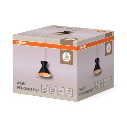Osram - Suspension sur câble DECOR WAIST 1xE27/40W/230V noir