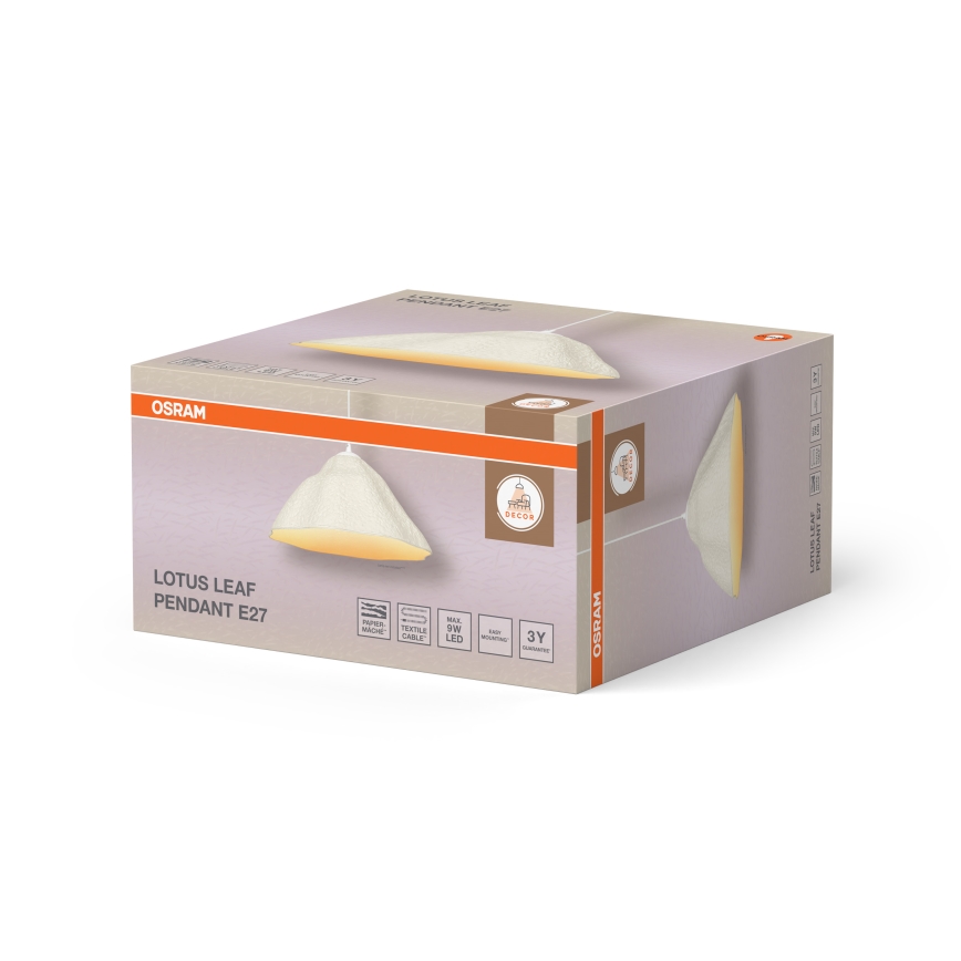 Osram - Suspension sur câble LOTUS LEAF 1xE27/9W/230V Ø 39,6 cm