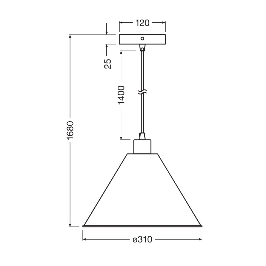 Osram - Suspension sur câble PULP 1xE27/9W/230V Ø 31 cm