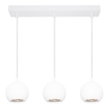 Osram - Suspension sur câble SPOT SPHERAL 3xGU10/6W/230V blanche