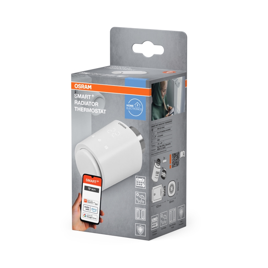 Osram - Tête thermostatique SMART+ (3 piles AA, Wi-Fi)