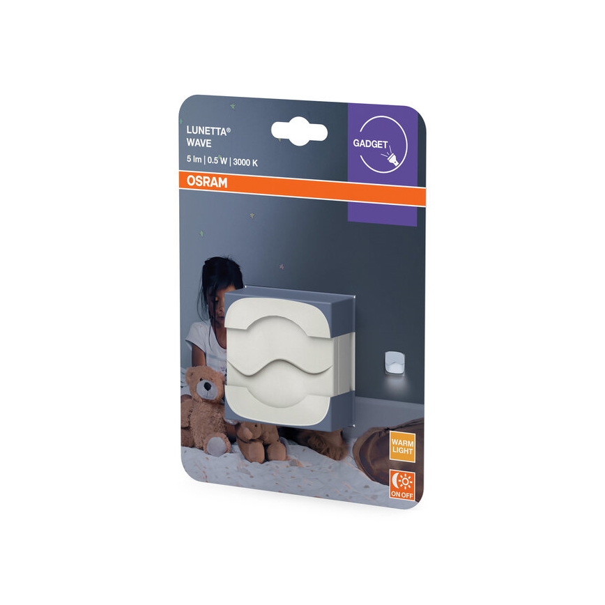 Osram - Veilleuse LED à brancher avec capteur crépusculaire LUNETTA LED/0,5W/230V