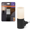 Osram - Veilleuse LED à détecteur crépusculaire LUNETTA LED/0,2W/230V noire
