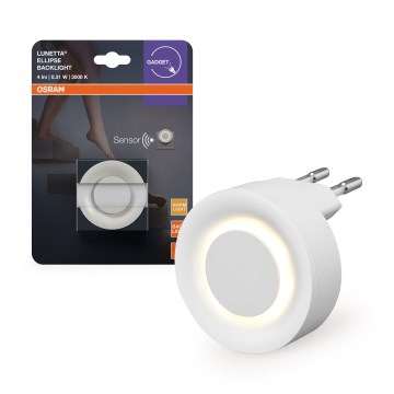 Osram - Veilleuse LED avec capteur de mouvement et crépusculaire LUNETTA LED/0,31W/230V blanche