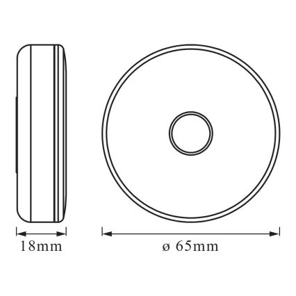 Osram - Veilleuse LED dimmable DOT-IT LED/0,45W/5V 500 mAh blanche