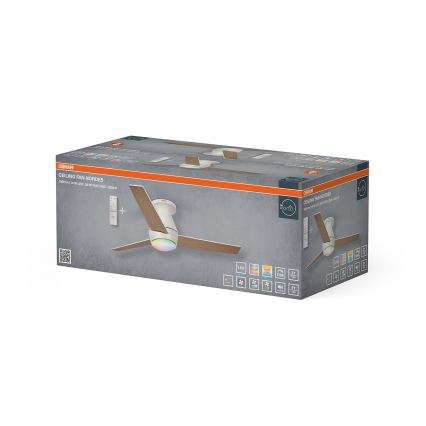 Osram - Ventilateur de plafond dimmable LED RVB NORDES LED/18W/230V 3000-6500K + télécommande