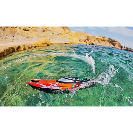 Overmax - Bateau radiocommandé X-TIDE 2400 mAh noir/orange