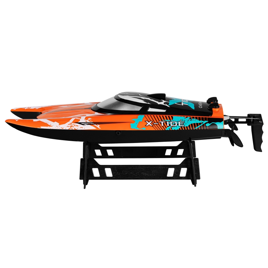 Overmax - Bateau radiocommandé X-TIDE 2400 mAh noir/orange