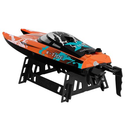 Overmax - Bateau radiocommandé X-TIDE 2400 mAh noir/orange