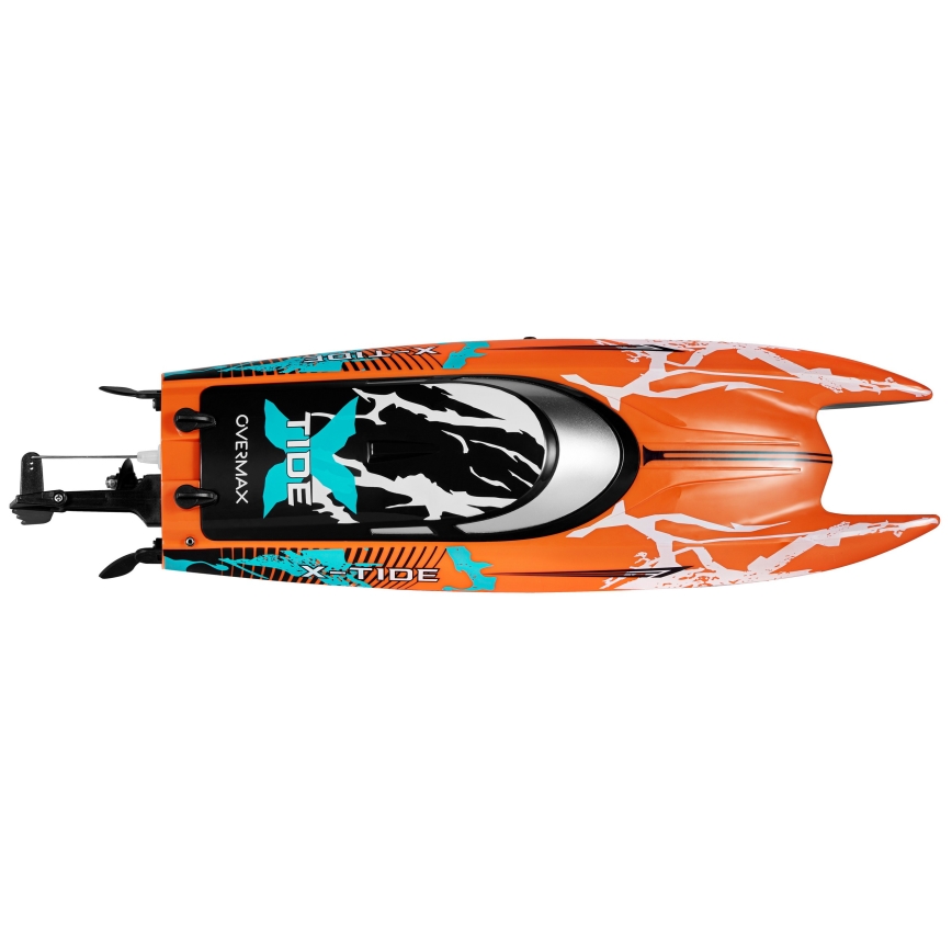 Overmax - Bateau radiocommandé X-TIDE 2400 mAh noir/orange