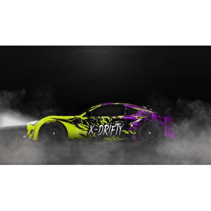Overmax - voiture de drift radiocommandée X-DRIFT 1000 mAh jaune/violet