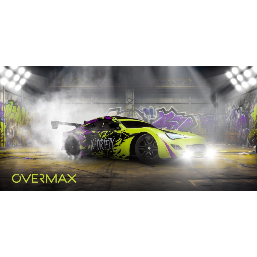 Overmax - voiture de drift radiocommandée X-DRIFT 1000 mAh jaune/violet