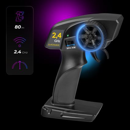 Overmax - voiture de drift radiocommandée X-DRIFT 1000 mAh jaune/violet