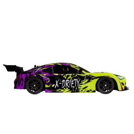 Overmax - voiture de drift radiocommandée X-DRIFT 1000 mAh jaune/violet