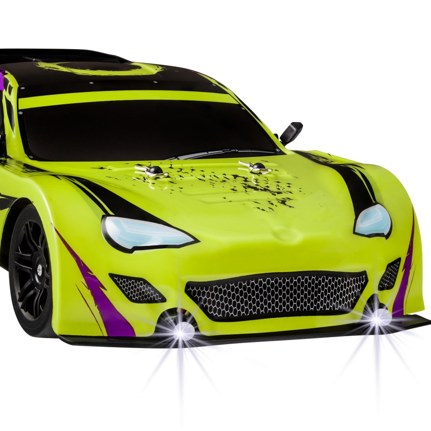Overmax - voiture de drift radiocommandée X-DRIFT 1000 mAh jaune/violet